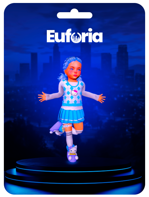 SKIN KITTY AZUL 30 DIAS