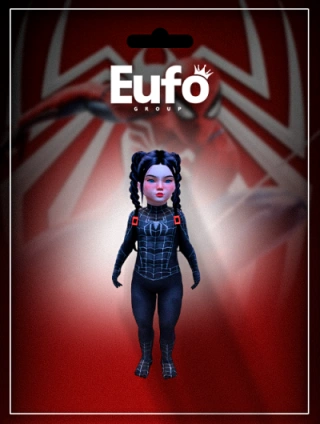 SKIN FEM HOMEM BLACK ARANHA (BABY)